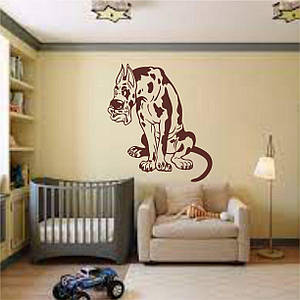 Трафарет для фарбування, Дог, одноразовий із самоклеючої плівки 110 х 95 см