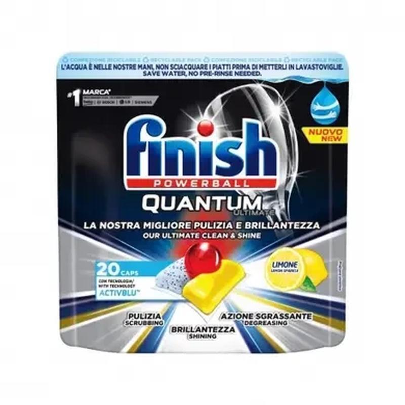 Капсула для посудомиючої машини Finish Quantum Max Lemon sparkle