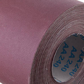 Шкурка шліфувальна на тканинній основі К240, 20cм x 50м INTERTOOL BT-0725 ptor, фото 3