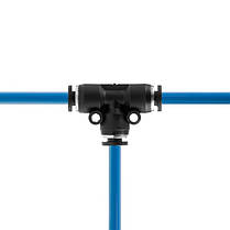 З'єднання цангове Т-подібне для поліуретанових та ін. шлангів 4 мм INTERTOOL PT-2345 ptor, фото 4