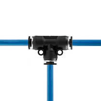 З'єднання цангове Т-подібне для поліуретанових та ін. шлангів 6 мм INTERTOOL PT-2346 ptor, фото 4