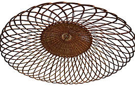 Люстра плетена красива кавова