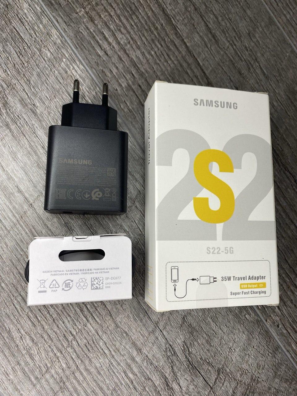 Зарядний Пристрій для Samsung S22 + Кабель Type C, EP-TA220 35Вт Super Fast