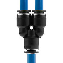 З'єднання цангове Y-подібне для поліуретанових та ін. шлангів 8 мм INTERTOOL PT-2372 ptor, фото 4