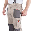 Брюки трансформер робочі з лямками 6 в 1, 100% бавовна, щільність 180 г / м2, M INTERTOOL SP-3042 ptor, фото 6