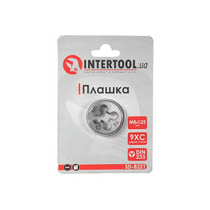 Плашка M8x1,25 мм INTERTOOL SD-8221 ptor, фото 4