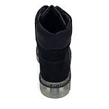 Черевики чорні жіночі замшеві на байці із замком спереду Setex geza11911b розмір 37, фото 6