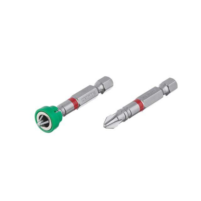 Комплект насадок викруткових PH2 з обмежувачем 1/4" * 50 мм, S2, уп. 2 од., STORM INTERTOOL VT-0231 ptor