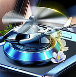 Ароматизатор освіжувач у машину на торпедо Вертоліт (синій) від сонячної енергії, фото 2