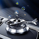 Ароматизатор освіжувач у машину на торпедо Вертоліт (синій) від сонячної енергії, фото 5