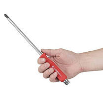 Викрутка шліцева PH4*200 мм, CrV INTERTOOL HT-0490 ptor, фото 4