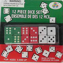 Гра настільна "Гральна кістка" (12 кубиків)