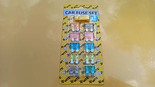 Запобіжники Євро (комплект 10 шт.) WTE з пінцетом