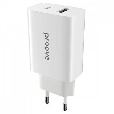 СЗП Proove Rapid 20 W (Type-C + USB) white