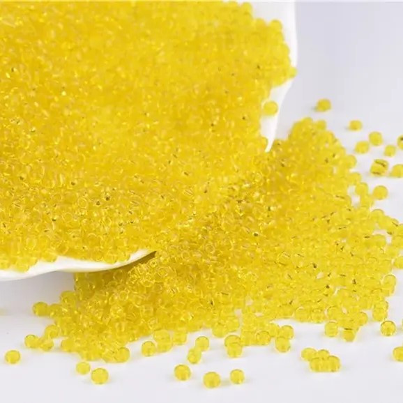 Бісер Прозорий 2 мм 50 г Жовтий, фото 1