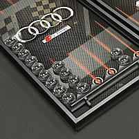 Нарди зі скла AUDI 61×27×5см, фото 10