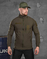 Хакі військова куртка тактична ветровка олива літо осінь з велкро панелями