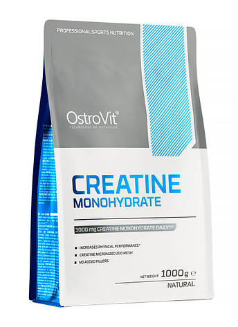 Креатин моногідрат OstroVit Creatine Monohydrate 1000 г Польща без смаку, фото 1