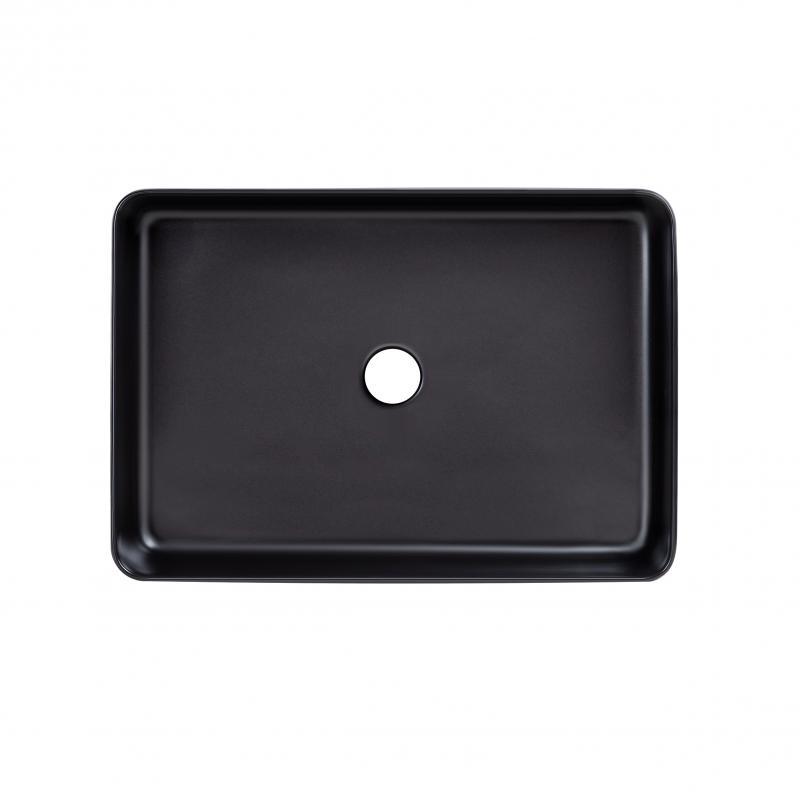 Раковина-чаша Qtap Tern 500х350х145 Matt black QT1711A055MBN, фото 1