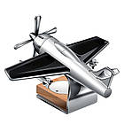 Ароматизатор освіжувач у машину Літак багаторазовий (сірий) працює сонячної енергії