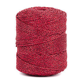 Трикотажний шнур з люрексом Knit Shine Stelo, колір Родоліт