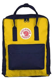 Рюкзак Kanken Fjallraven classic синьо-жовтий iC227