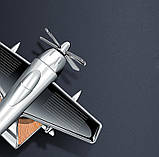 Ароматизатор освіжувач у машину Літак багаторазовий (чорний) працює сонячної енергії, фото 5