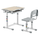 Індивідуальний комплект парта та стілець-трансформери FunDesk Sole Grey, фото 2