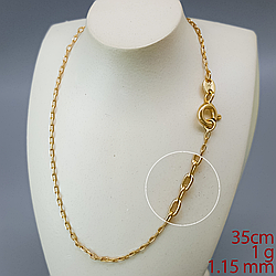 Ланцюжок "Якір" р.35; медичне золото Xuping 18К