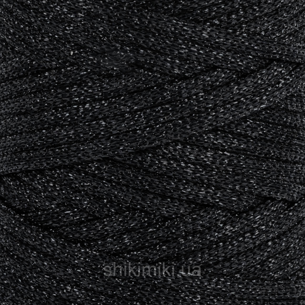 Трикотажний шнур з люрексом Knit Shine Brila , колір Чорний, фото 1