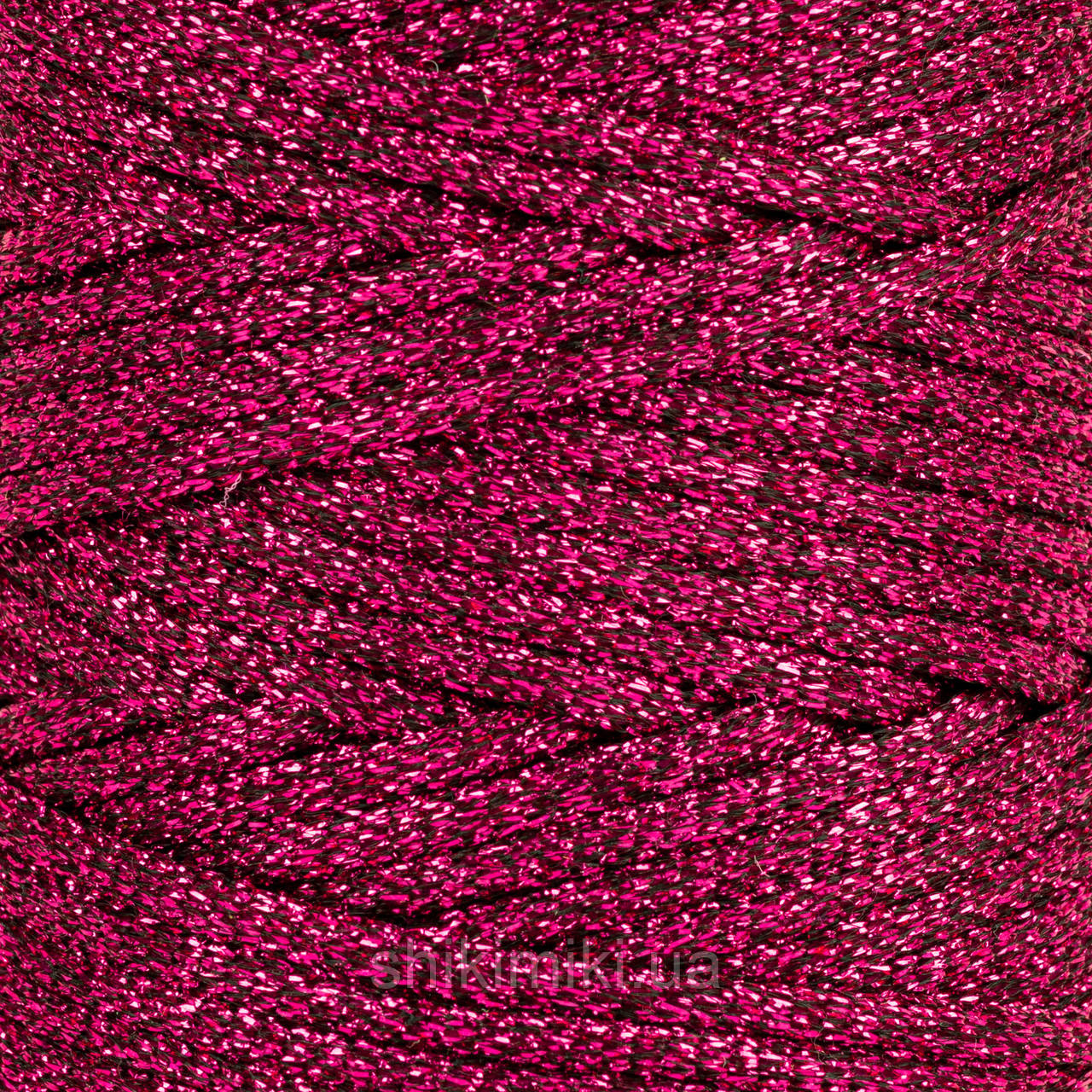 Трикотажний шнур з люрексом Knit Shine Brila, колір Світлий рубін, фото 1