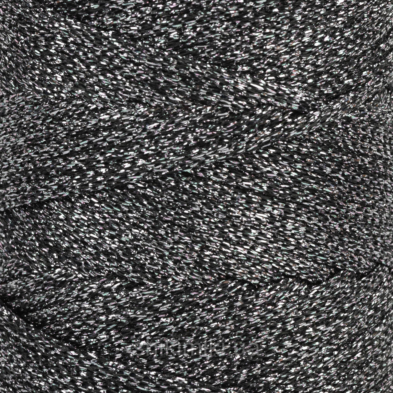 Трикотажний шнур з люрексом Knit Shine Brila, колір Онікс, фото 1