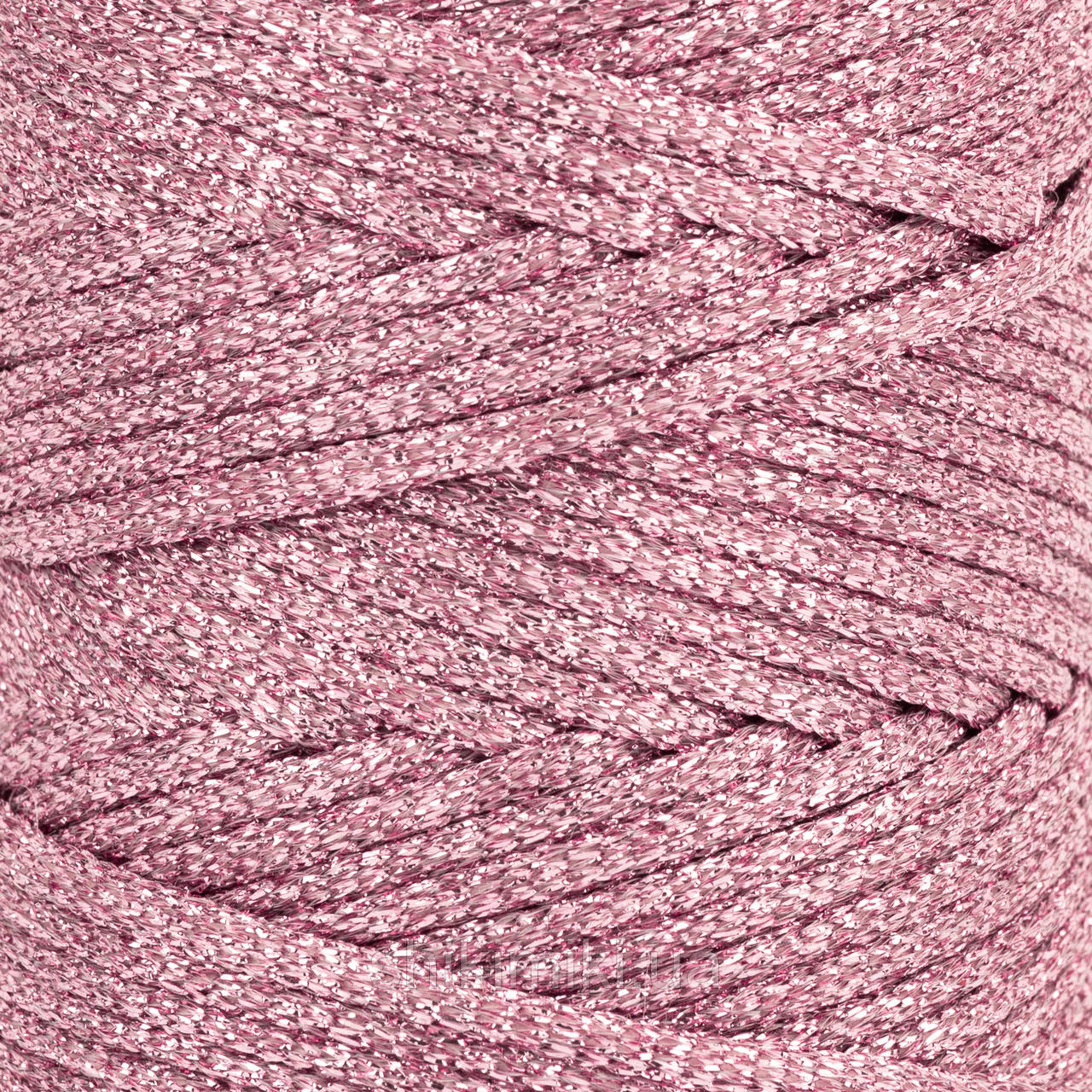 Трикотажний шнур з люрексом Knit Shine Brila, колір Рожевий кварц, фото 1