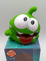 Іграшка антистрес персонаж Ам Ням гумова пищалка мультфільм №3 Cut the Rope 7,5 см