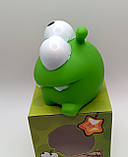 Іграшка антистрес персонаж Ам Ням гумова пищалка мультфільм №5 Cut the Rope 7,5 см, фото 2