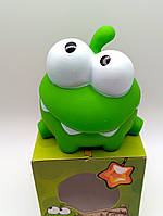 Іграшка антистрес персонаж Ам Ням гумова пищалка мультфільм №5 Cut the Rope 7,5 см