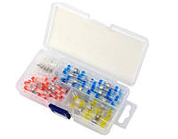 Набір термоусадкових гільз із припоєм і клеєм, 50 шт, Кладовка