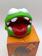 Іграшка антистрес персонаж Ам Ням гумова пищалка мультфільм №7 Cut the Rope 7,5 см