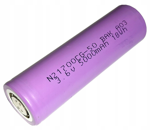 Аккумулятор 21700 N21700CG-50 3.6V 5000mAh 18Wh Li-Ion BAK (ID ...