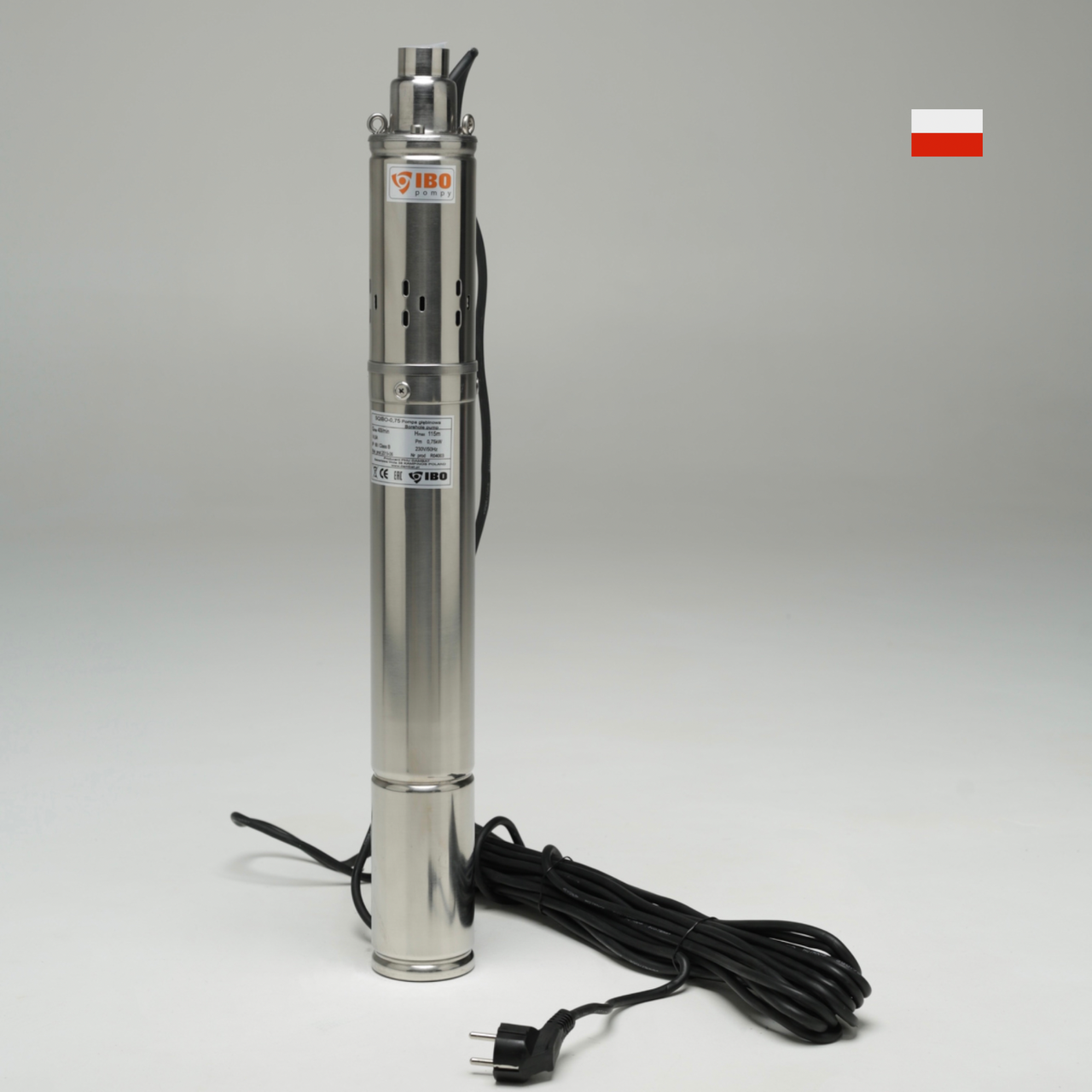 Свердловинний насос IBO 3"SQIBO 0,75 + 20 м. кабель.