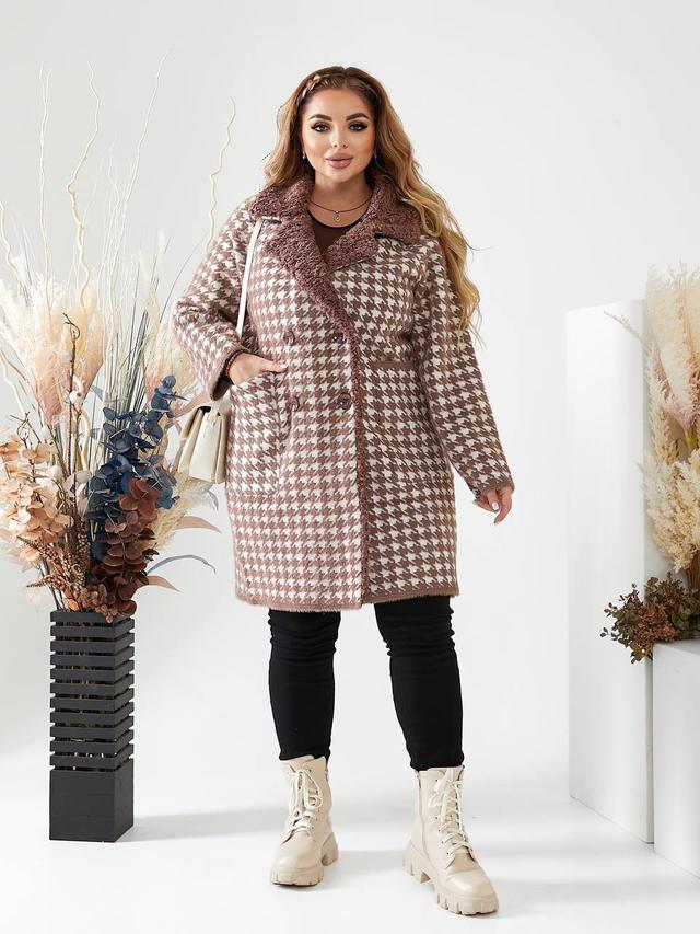 Жіночий кардіган з альпаки великих розмірів