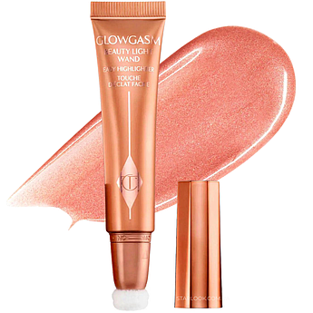 Гелеві рум'яна-хайлайтер Charlotte Tilbury Glowgasm Beauty Light Wand Peachgasm 12 мл