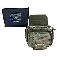 Сумка-напашник з м'яким балістичним пакетом 2-го класу захисту розміром 200*135*165 у кольорі мультикам
