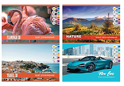 Альбом для малювання 30 аркушів на скобі з перфорацією 120 г/м2 ТЕТРАДА MIX