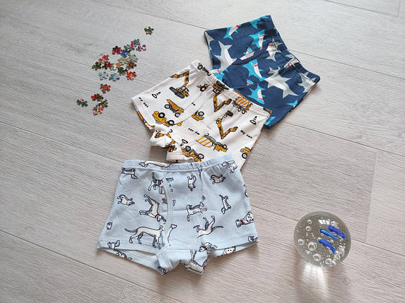 Дитячі трусики боксери на хлопчика 4-10 років набір з 3 штук, арт. ТМ08, фото 1