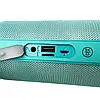 Колонка портативна T&G TG116 Bluetooth FM бірюзовий, фото 6
