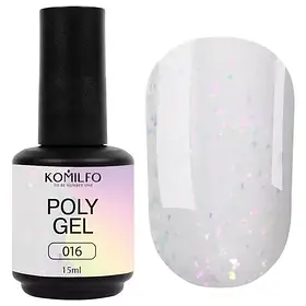 Полігель для нігтів Komilfo PolyGel 016, 15 мл