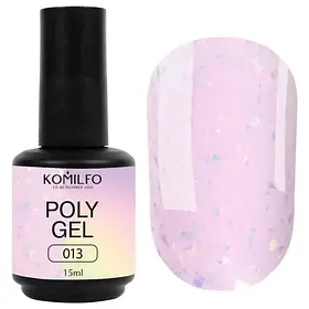 Полігель для нігтів Komilfo PolyGel 013 з поталлю, 15 мл