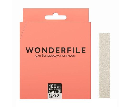 Файл-смужка на піні Wonderfile для пилки 130х15мм 180 грит, 50 шт (4820245341432), фото 1