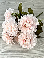 Штучні георгіни. Букет штучних георгін (ніжно-рожеві, 42 см), фото 8